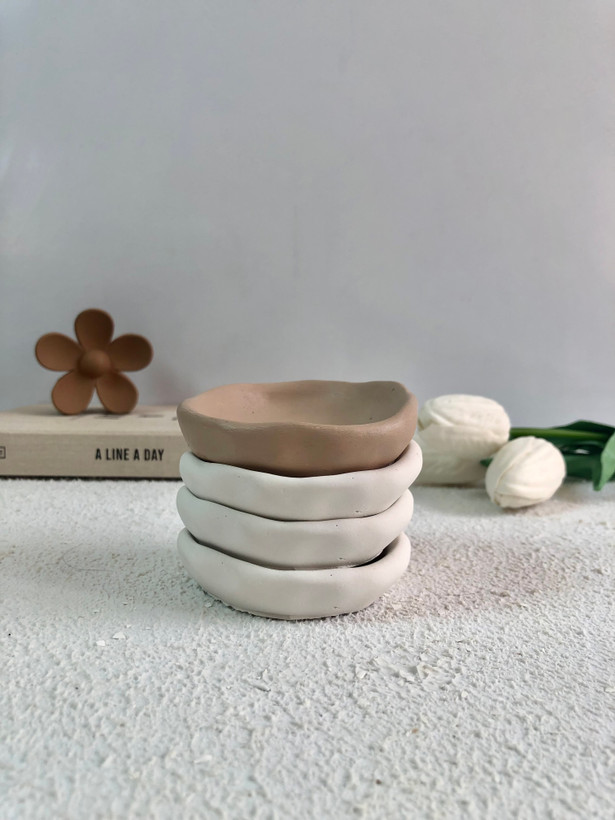 پیاله بتنی فانتزی مناسب اکسسوری مینیمال