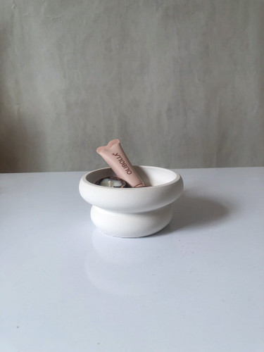 کاسه بتنی رینگی مینیمال طرح دستساز دکوراتیو و شیپ عکاسی