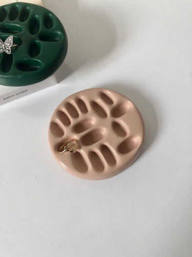 جا انگشتری گرد بتنی چندتایی دکوری