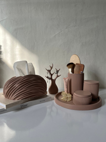 ست بتنی آرایشی جمعوجور مناسب میز آرایش