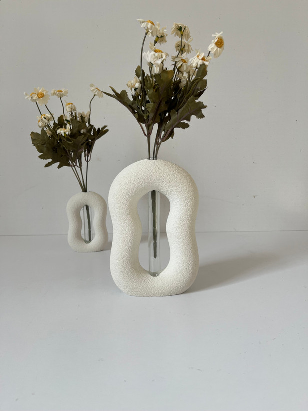 گلدان دکوری گلجا مدل تراول سایز بزرگ