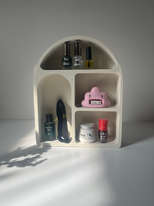 شلف بتنی چهار طبقه مناسب چیدمان عطر و ادکلن