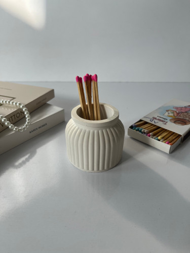 جاکبریتی بتنی مینیمال شیاردار رومیزی