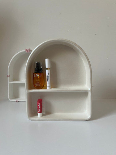 شلف دکوری دو طبقه بتنی مدرن