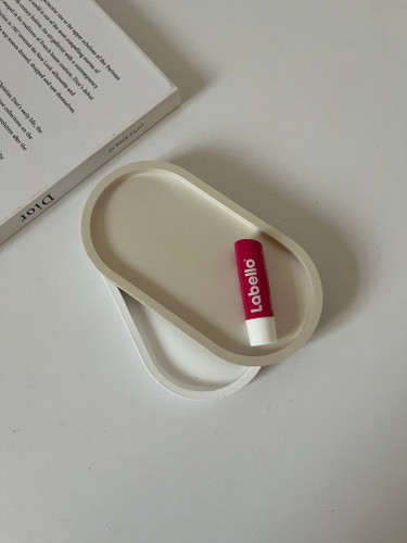 سینی بیضی ساده لبهدار