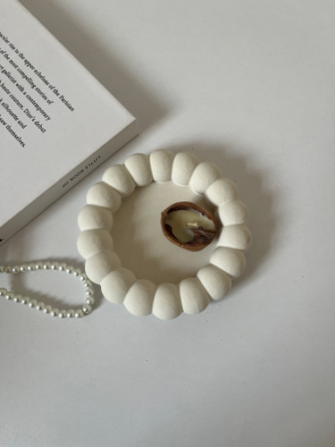 سینی گرد مرواریدی ۱۲ سانت